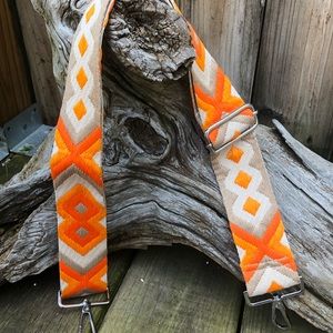 New Western Aztec Mexican Crossbody Shoulder Bag Purse Adjustable Guitar Strap